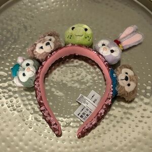Disney Aulani Duffy and Friends Plush Headband Mickey Ears (Olu Mel/Stella Lou)